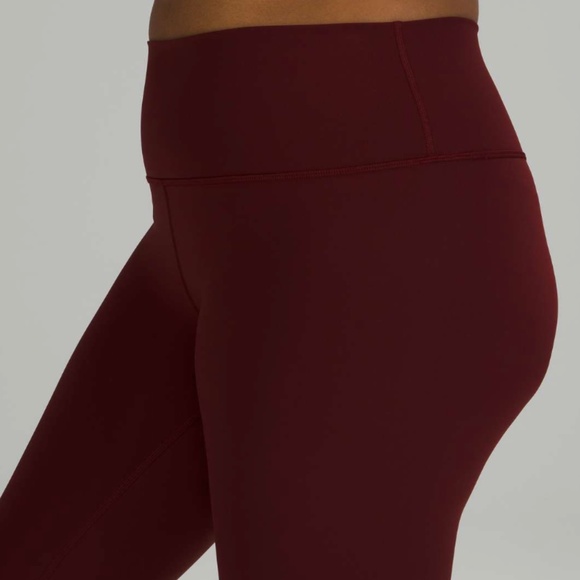 Lululemon Wunder Under High-Rise Crop 21" *Luxtreme RED MERLOT - Picture 6 of 6